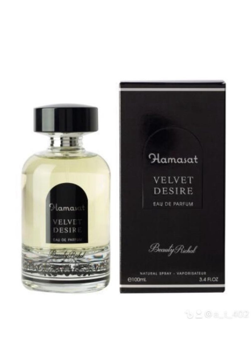 Beauty Richal Beauty Richal Hamasat Velvet Desire Eau De Parfum, Natural Spray, 100ML 