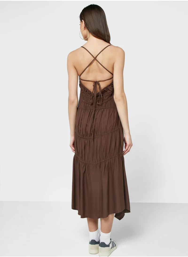 Ginger Cutout Back Detail Strappy Dress