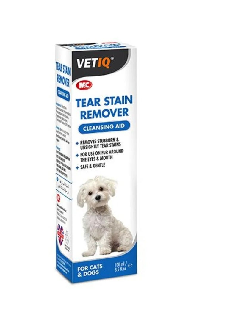 Vetiq - VetIQ Tear Stain Remover For Cats And Dogs 100Ml - Image 1