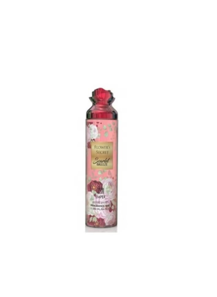 Emper Flower's Secret Scarlet Breeze Body Mist For Women 250ml  - Image 1