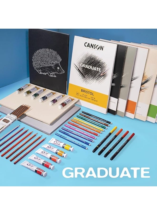CANSON 40 Sheets Graduate Light Grain 96gsm A3 Sketch Paper Pad - Image 3