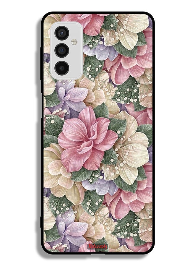 Tolwak Samsung Galaxy M52 5G Protective Case Cover Hd Floral - Image 2