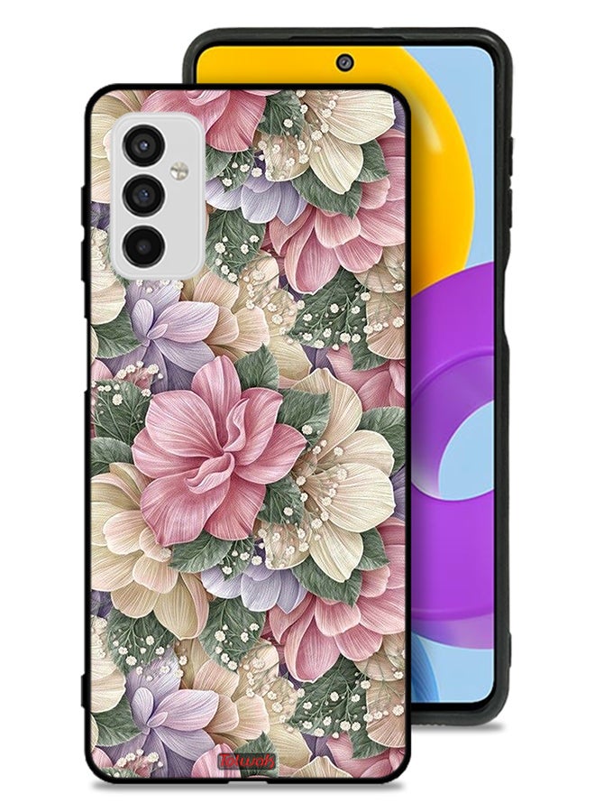 Tolwak Samsung Galaxy M52 5G Protective Case Cover Hd Floral - Image 1