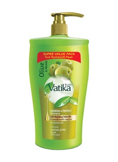 Vatika Naturals Nourish And Protect Shampoo Enriched With Olive And Henna 1Liters  - Image 1