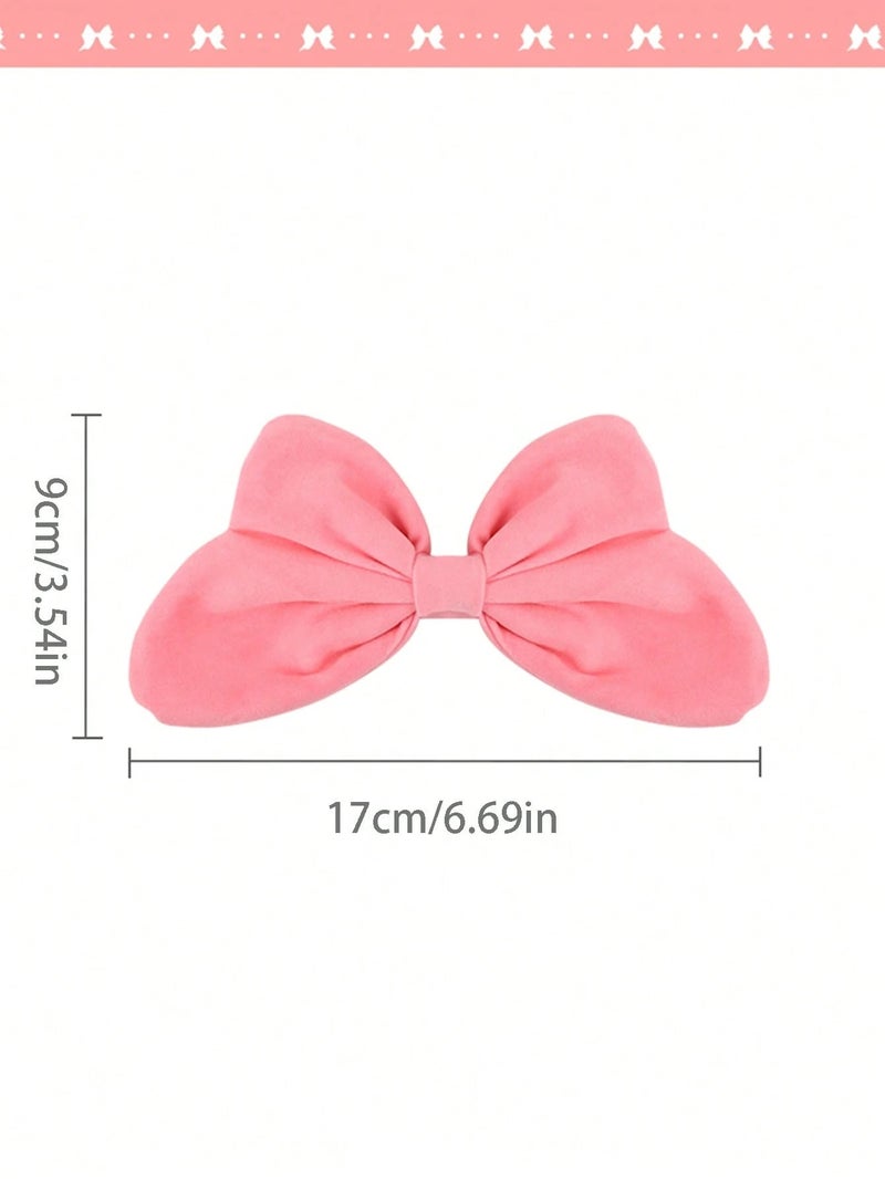 زينة سيارة على شكل فيونكة وردية – اكسسوار أنيق للديكور الداخلي - Image 4