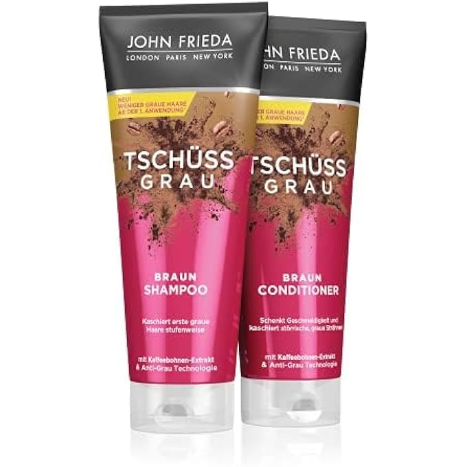 John Frieda TSCHSS GREY SHAMPOO  CONTENTS: 250 ML  FOR BROWN HAIR  CONCEALS FIRST GREY HAIR GRADUALLY  FOR A NATURALLY TINTED BRUNETTE - Image 3