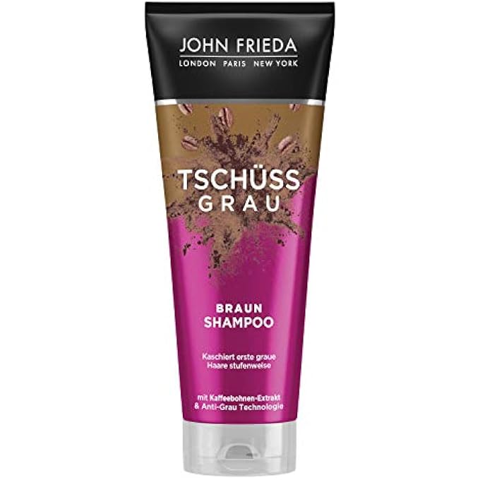John Frieda TSCHSS GREY SHAMPOO  CONTENTS: 250 ML  FOR BROWN HAIR  CONCEALS FIRST GREY HAIR GRADUALLY  FOR A NATURALLY TINTED BRUNETTE - Image 1