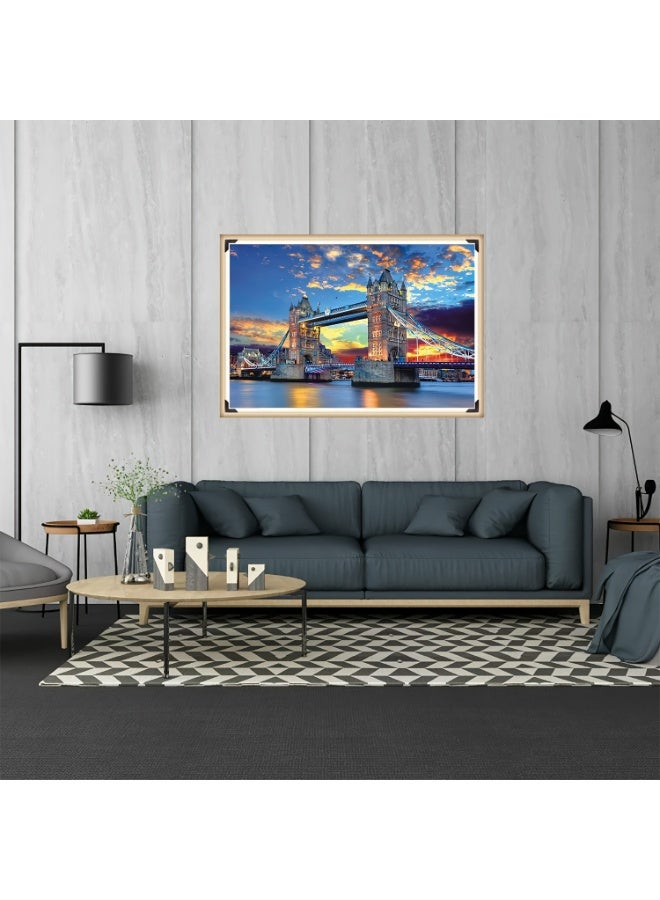 Capstro 1000Piece Jigsaw Puzzle for Adults & Teens – Premium Landscape & Landmark Puzzle with High-Definition Artwork | Challenging Brain Game & Relaxing Family Activity for Ages 14+ – London Tower Bridge - Image 3