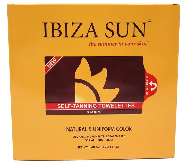 Organic Self Tanner Natural Ingredients Sunless Tanning Wipes 100 Raw for Face  Body  Self Tanning Towelettes  Tan Towels  For all skin tones 8 count