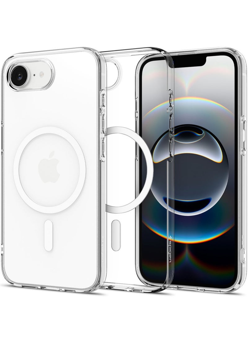 Spigen Liquid Crystal MagFit for iPhone 16e Case Cover with MagSafe (2025) - Clear White  - Image 1