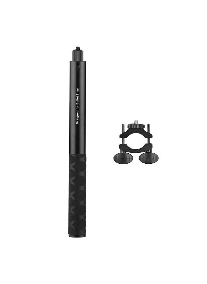 ANDOER - Motorcycle Bike Invisible Selfie Stick Handlebar Mount Bracket 28cm-115cm Adjustable Length with 1/4 Inch Screw for Insta360 ONE X/ ONE/ EVO Camera - Image 1