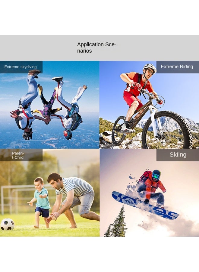 نيوترل كاميرا دراجات هوائية خارجية 1080p عالية الدقة بشاشة حزام عنقي مغناطيسي مسجل مدونات فيديو رياضية كاميرا صغيرة للإبهام - Image 3