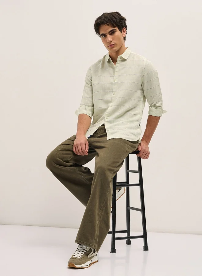 THE BEAR HOUSE Men's Shirt for Casual and Formal Wear | Classic Button-Down Style for Office, Daily Use, Travel, Events & All-Season Outfits | Versatile & Stylish Wardrobe Essential for Every Occasion