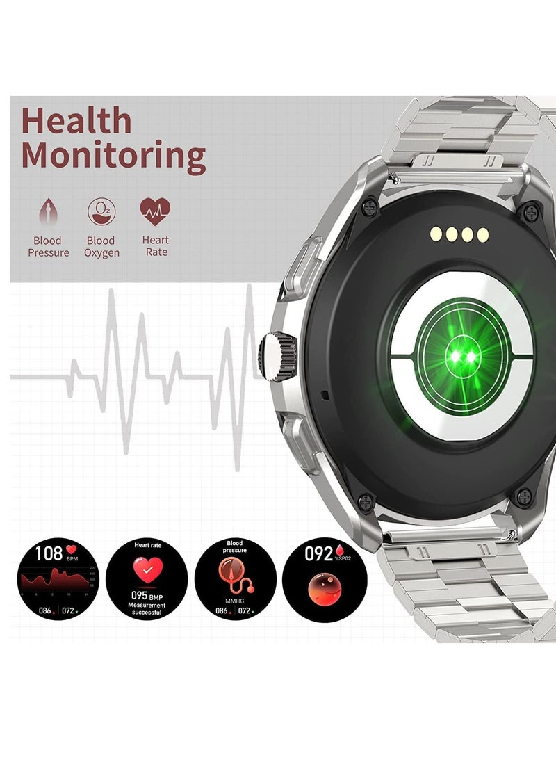 Furtey - Men Smart Watch Bluetooth Watch Make or Answer Calls with Microphone Speaker Fitness Tracker Watch with Heart Rate Sleep Monitor 20 Sport Modes IP67 Waterproof for Android iOS - Image 1