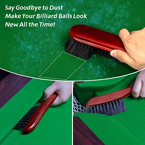 Adhafera Pool Table Brush Cleaner Kit Brush Made of Pure Solid Wood and Nylon Bristle Snooker Accessories for Snooker Table - Image 3