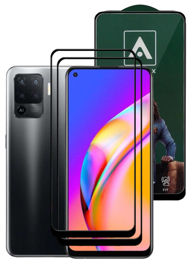 ACLIX 2 Pieces Antistatic ESD Dustproof Premium Quality High Definition Tempered Glass Screen Protector Designed For Oppo A94 - Image 1