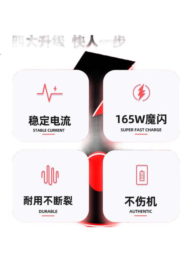 trendsetter كابل بيانات متوافق مع نوبيا ريد ماجيك من تريندسيتير، شحن سريع 6A/9A، 2 متر، لز30/ز40/ز50/ز60/ز70/ألترا، كابل شحن ريد ماجيك 5G/6/7/8/9/10/S/Pro/Air - Image 2