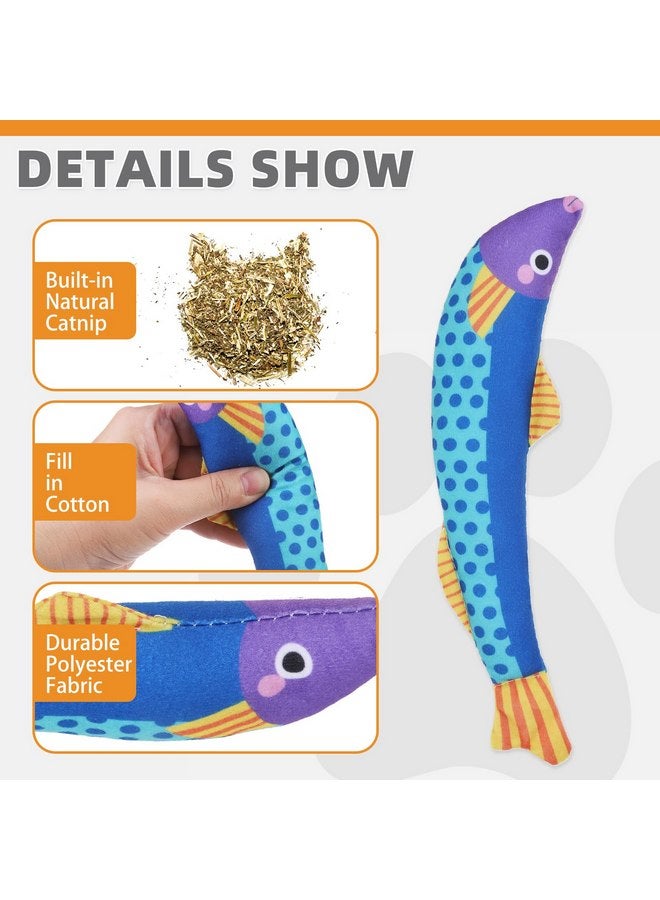 كولتيل ألعاب قطط من KOOLTAIL مصنوعة من عشبة النعناع البري على شكل سمكة ساوري، عبوة من 3 قطع من ألعاب الركل الناعمة المتينة المملوءة بقطن عشبة النعناع البري الطبيعي، لعبة تفاعلية ذاتية اللعب ومقاومة للعض لتنظيف الأسنان هدية للقطط المنزلية والقطط الصغيرة من جميع السلالات - Image 3