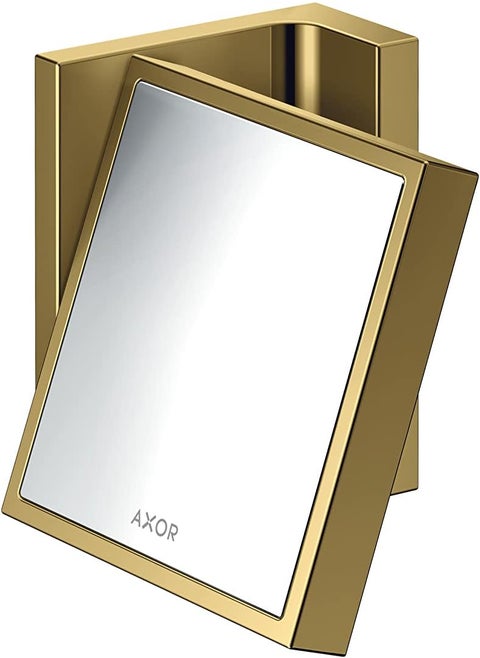 AXOR Universal Rectangular Shaving Mirror in Polished Gold Optic, 42649990