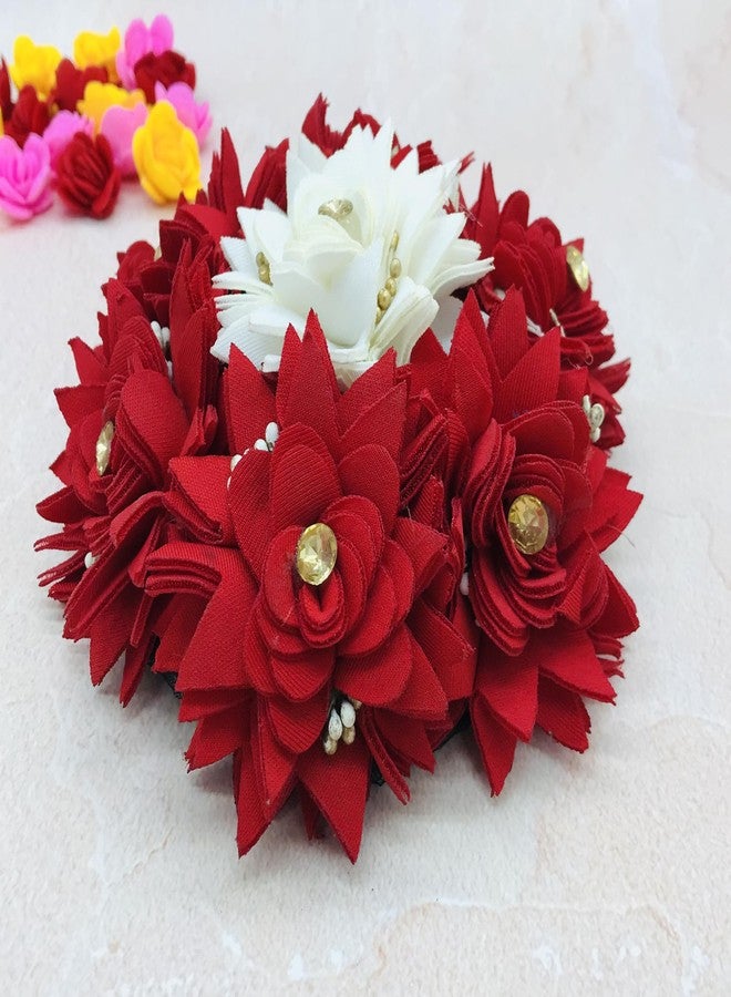 Arooman™ Bridal Artificial Full Gajra For Women Hair Accessories Pack of 1 - Image 5