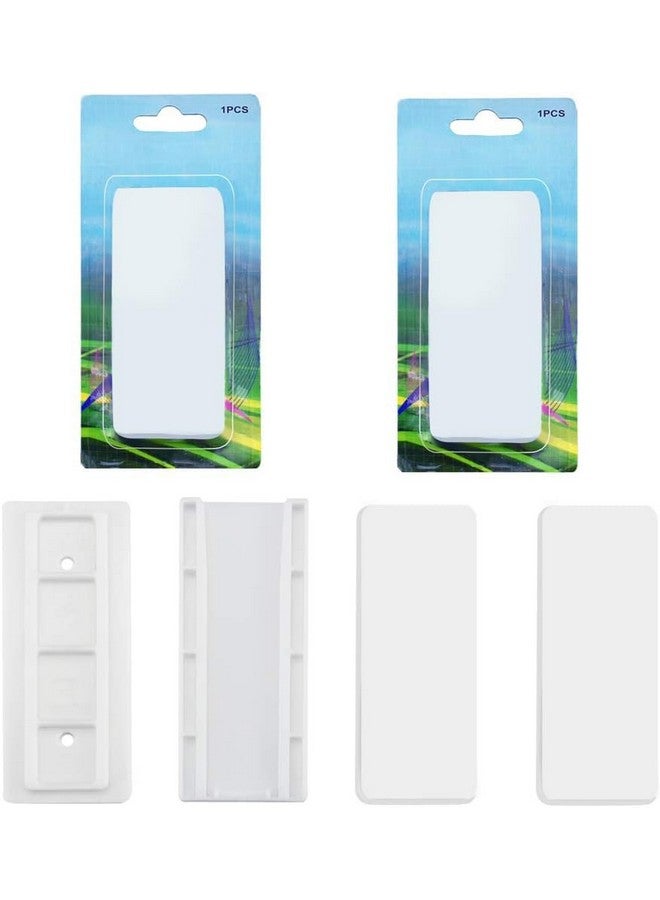 Dhvsam Power Strip Holder Fixator, No Hole Plug-in Wall Socket Sticker Fixer, Loading 10 Kg Maximum, for Desk, Wall, WiFi Router, Remote Control, Paper Towel Box (White 2 Pcs) - Image 1