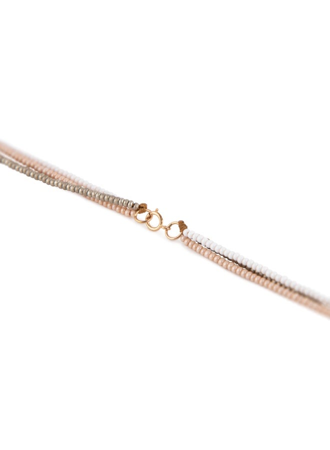 Minza ” Alice ” Pure 18K Gold, Pearl Stone, Handmade Necklace for Women, Pendant & Beaded Necklace, 0.280 grams of Gold, Jewelry for Casual & Special Occasion - Image 5