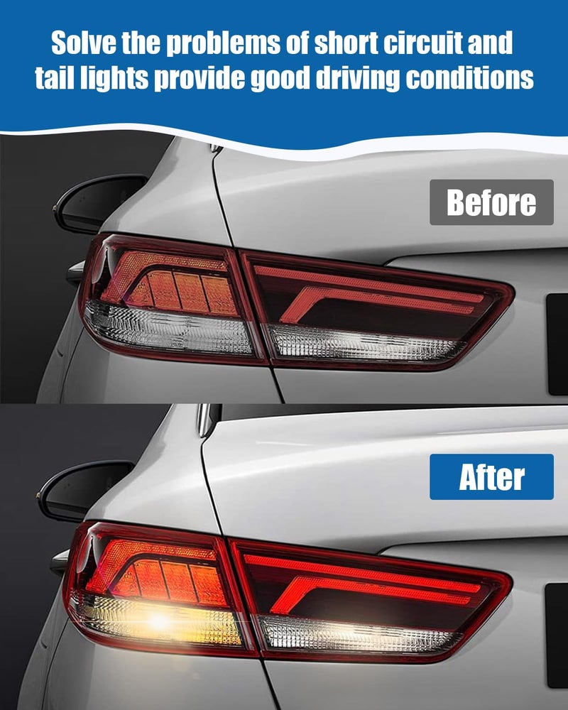 JUWEVAZU Tail Lamp Holder and Wiring Harness Fit for Kia Optima 2016 2017 2018 2019 2020, Rear Tail Light Assembly Replace 92480-D5000QQK, with 2 Light Bulbs - Image 5