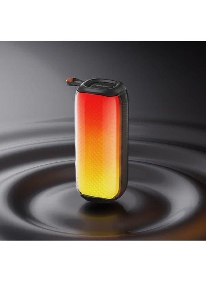 HainoTeko TB-7 Portable Wireless Bluetooth Speaker with RGB Lighting 20W Output Power Multi Functional Button Control Black - Image 3