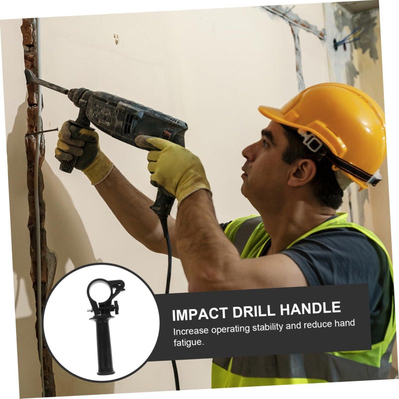 TEHAUX Portable Electric Hammer Impact Drill Attachment Handle Ergonomic Black - Image 4