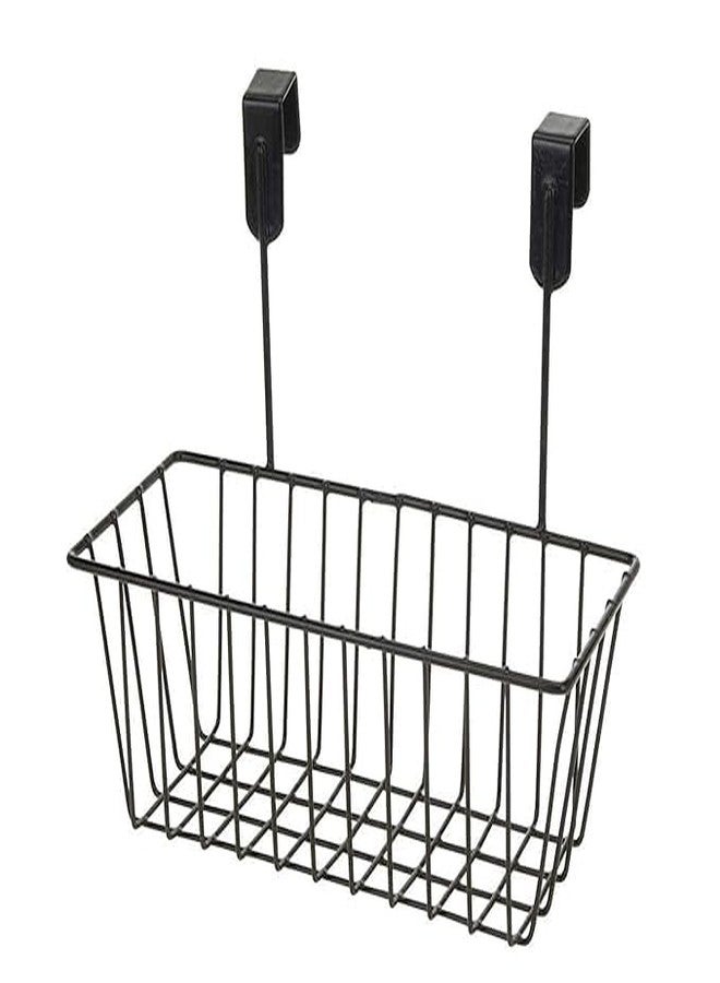 Homify Versatile Metal Cabinet Rack – Hanging Basket Organizer for Door, Shelf, or Kitchen Storage (Black, Shelves) - Image 5