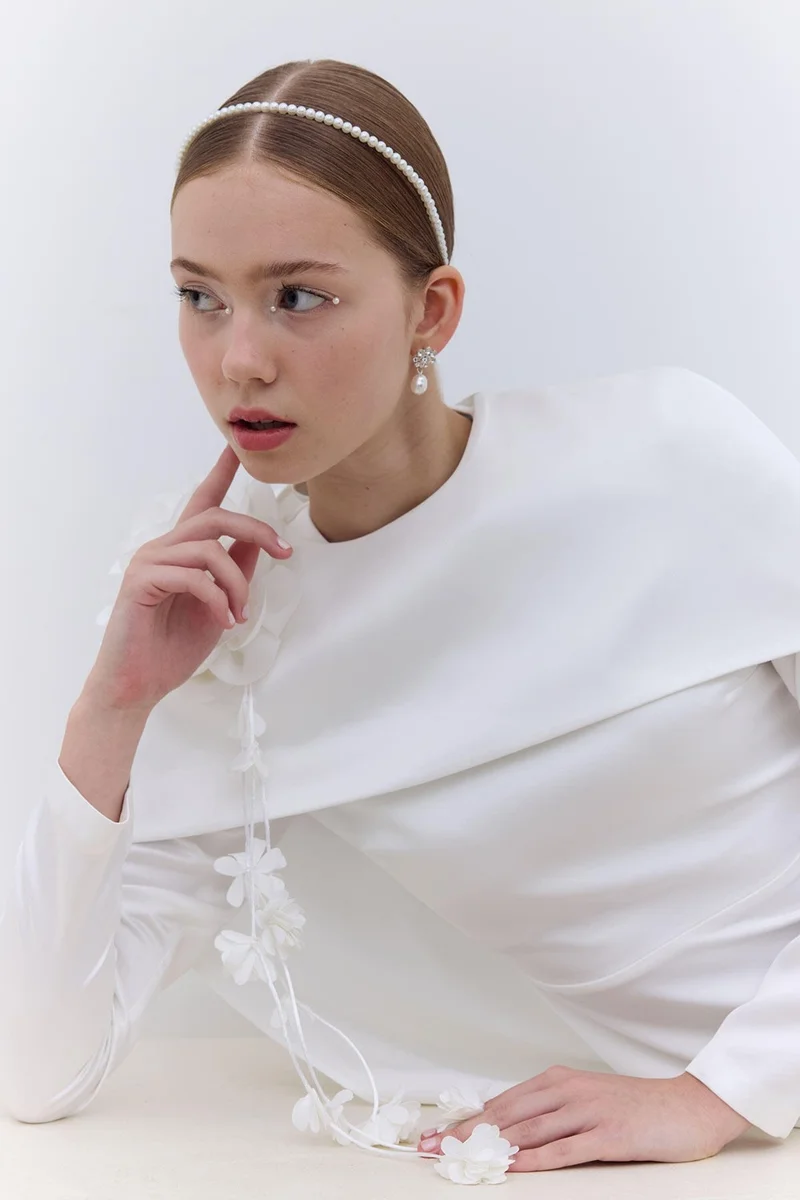 Manuka Floral Shoulder Gown
