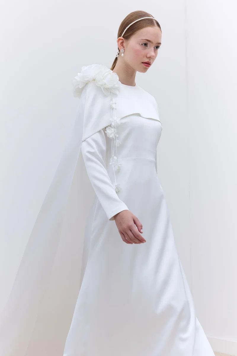 Manuka Floral Shoulder Gown