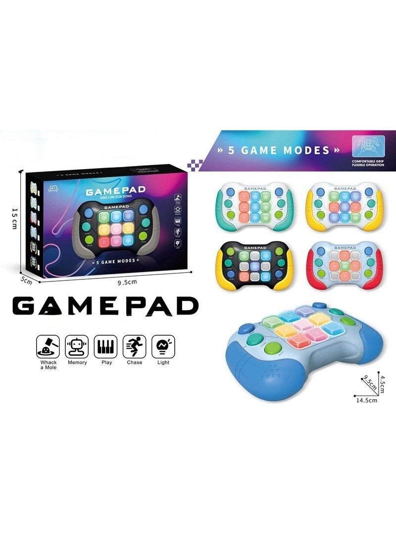 Toyland Kids Light-Up Gamepad Toy with 5 Game Modes-Quick Push Game Fidget Toys For  Kids-Grey - Image 4
