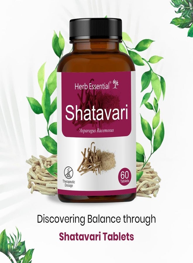 Herb Essential Shatavari 500mg Tablet | Hormonal Balance | Women Wellness Supplement |Promotes lactation |100% Pure & Natural | 60 Tablets - Image 5