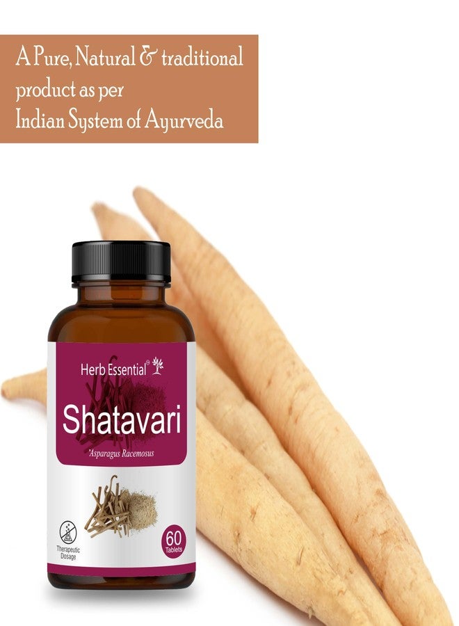 Herb Essential Shatavari 500mg Tablet | Hormonal Balance | Women Wellness Supplement |Promotes lactation |100% Pure & Natural | 60 Tablets - Image 4