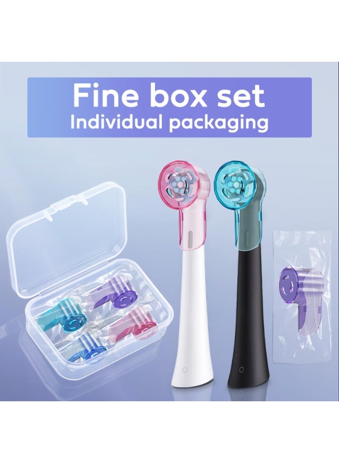 jaexest 4 Pcs Toothbrush Head Covers for Round Electric Toothbrush, Protective Caps for Brush Heads, Dustproof Travel Case for Oral Care – Colourful Set - Image 4