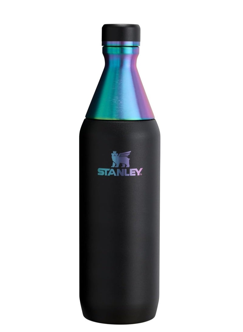 Stanley All Day Slim Bottle 20oz Leakproof Twist Lid Double-Wall Insulated Stainless Steel BPA-Free  Slim Travel Water Bottle for Gym Work & Outdoor Adventures Cream - Image 1