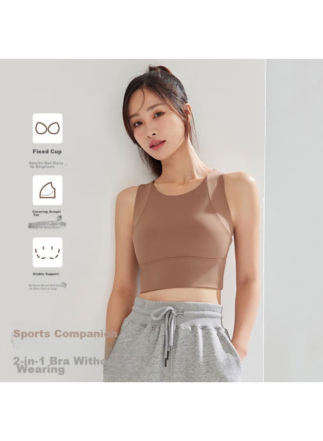 Liberal Freedom High-intensity Sports Bra For Women, One-piece Anti-shock And Anti-sagging Yoga Vest, Fitness Training Bra, Suitable For Outer Wear And Inner Layering - Image 2