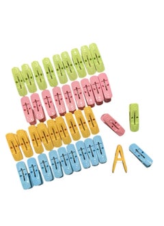 VIO 40 PCS Plastic Cloth Pegs Clothespins Laundry Line Clips Pack of 40 Durable Hanging Clips for Clothes Drying Rack Outdoor Indoor Use Laundry Accessories  - Image 2