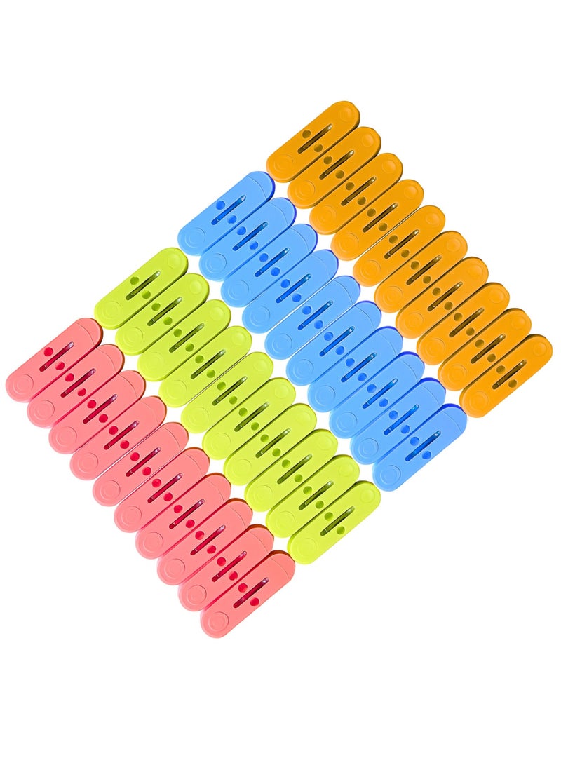 VIO 40 PCS Plastic Cloth Pegs Clothespins Laundry Line Clips Pack of 40 Durable Hanging Clips for Clothes Drying Rack Outdoor Indoor Use Laundry Accessories - Image 1