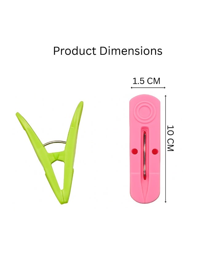 VIO 40 PCS Plastic Cloth Pegs Clothespins Laundry Line Clips Pack of 40 Durable Hanging Clips for Clothes Drying Rack Outdoor Indoor Use Laundry Accessories - Image 3