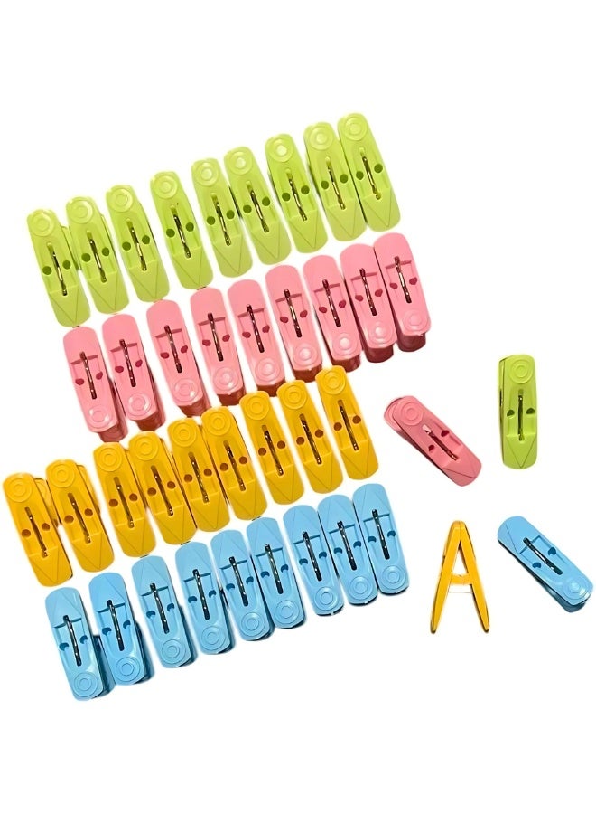 VIO 40 PCS Plastic Cloth Pegs Clothespins Laundry Line Clips Pack of 40 Durable Hanging Clips for Clothes Drying Rack Outdoor Indoor Use Laundry Accessories - Image 5