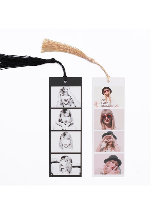 2 قطع تايلور المرجعية سويفت ميرش هدية مجموعة، كتاب علامات للنساء المرجعية هدية كتاب لطيف الملحقات لمحبي القراءة 2x6 في - Image 4