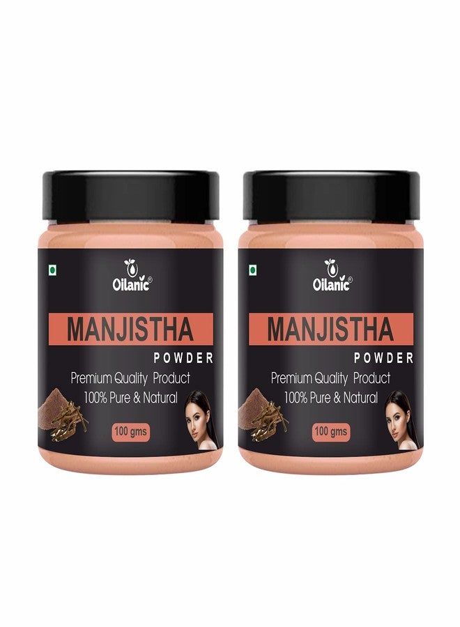 Oilanic 100% Pure & Natural Manjistha Powder- For Skin & Hair Combo Pack of 2 Jar (200gm) - Image 1
