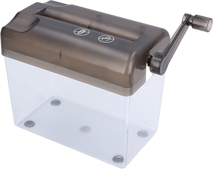 Manual Paper Shredder for Home Office School and Shop Grey Color 8 1x3 9x5 5 Inches - Image 1