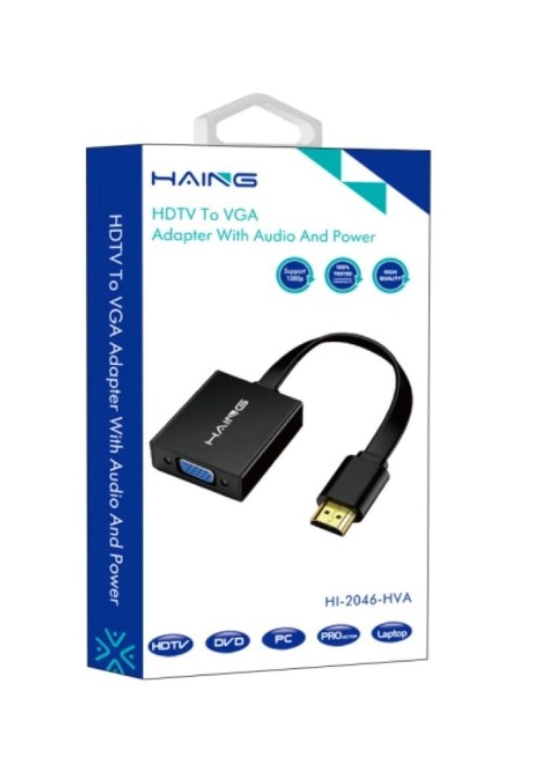 Haing HDMI to VGA Adapter With Audio And Power - Image 2