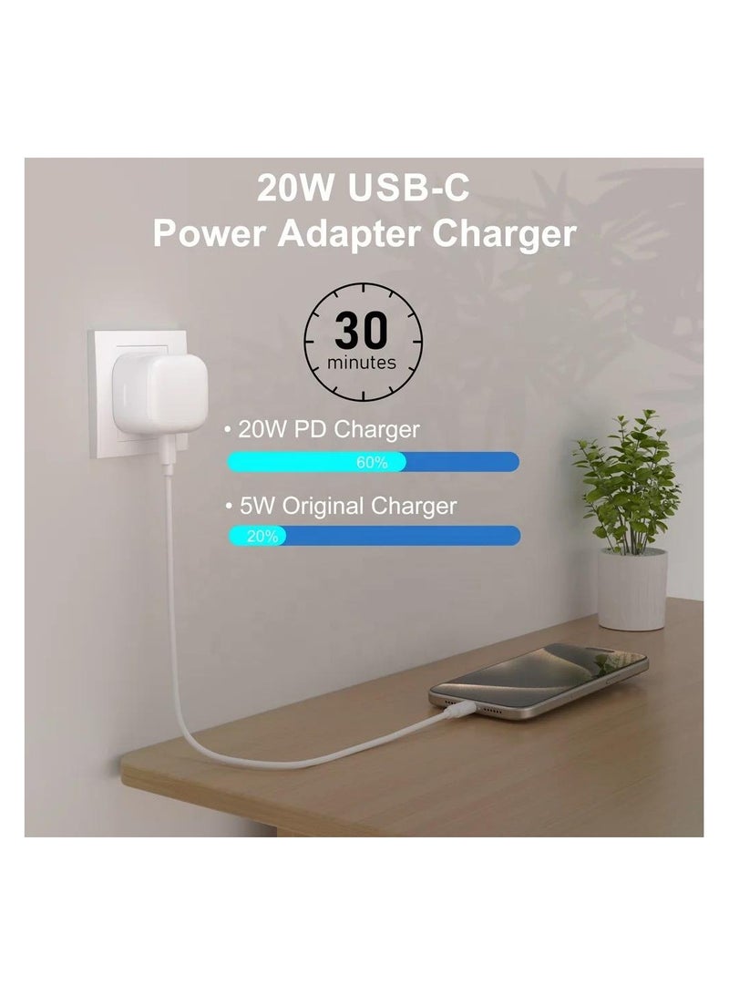 شاحن مع منفذ USB C 20 WUSB C موبايلات علامات التبويب / اي فون - Image 2