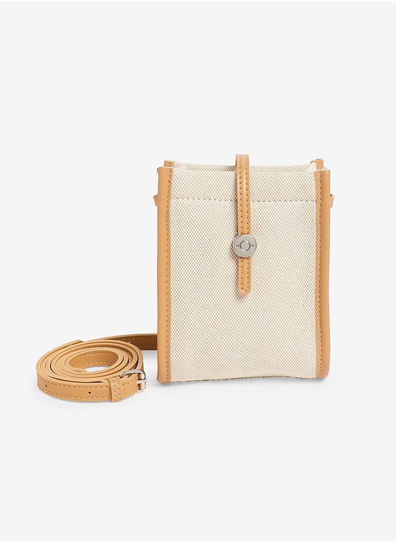 Couturelabs - Rectangular Canvas Sling Bag - Image 1