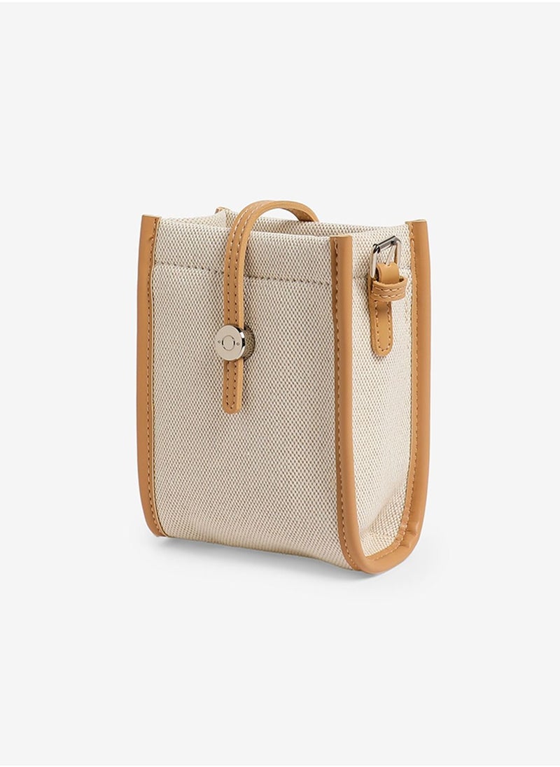 Couturelabs - Rectangular Canvas Sling Bag - Image 1
