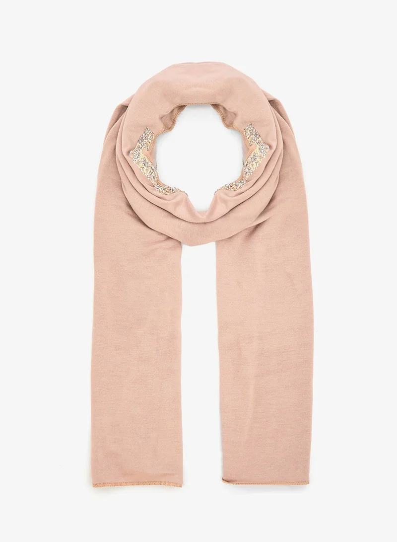 Khizana Embellished Detail Modest Hijab Headscarf